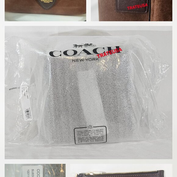 NWT Coach Rowan Bucket Bag Suede Vintage Brown CCC78 Authentic Packed - Picture 16 of 16